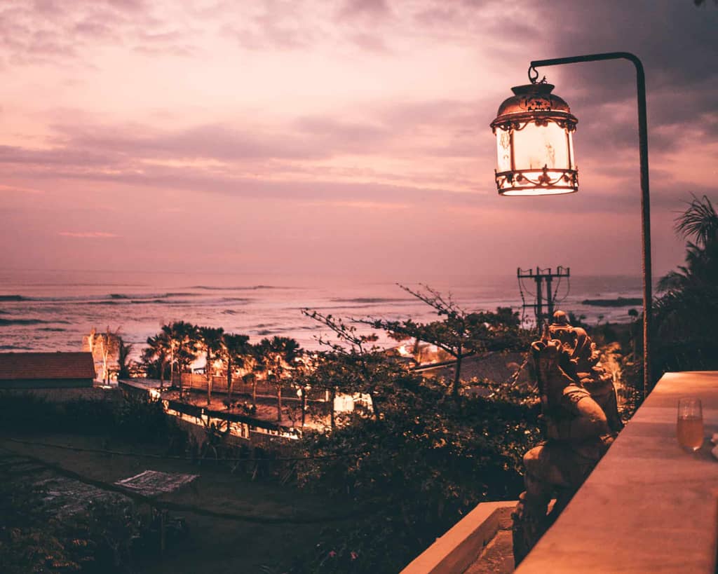 best restaurants canggu ji sushi sunset view