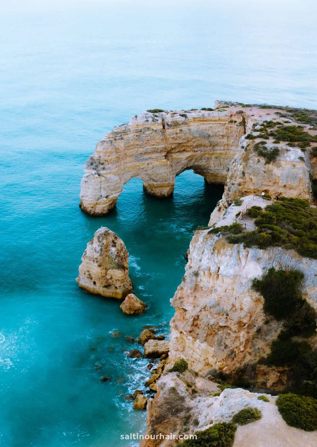 algarve portugal heart shaped rock