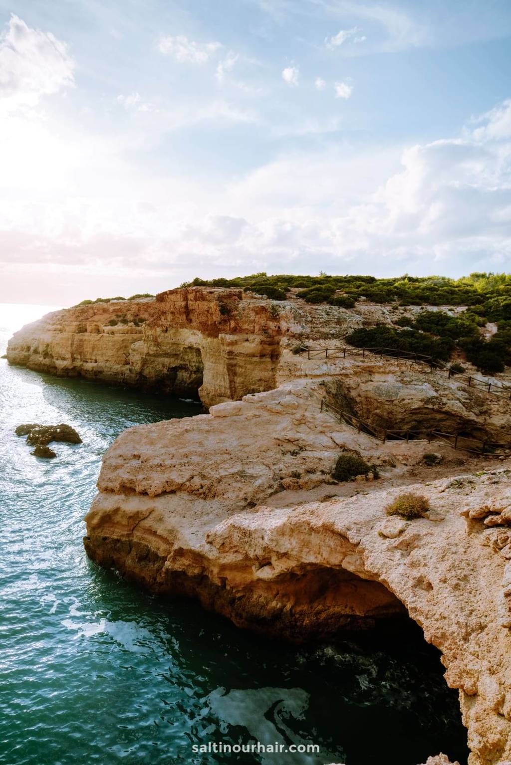 algarve portugal sunset walk