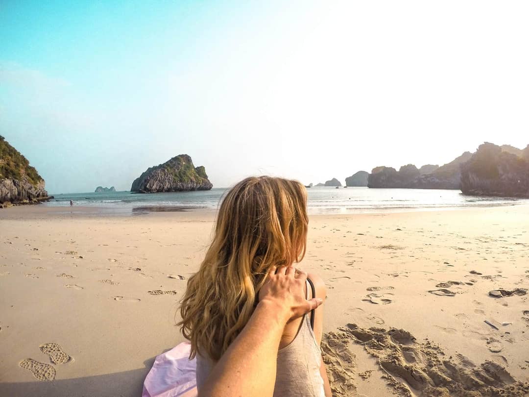 cat ba halong bay vietnam beach love