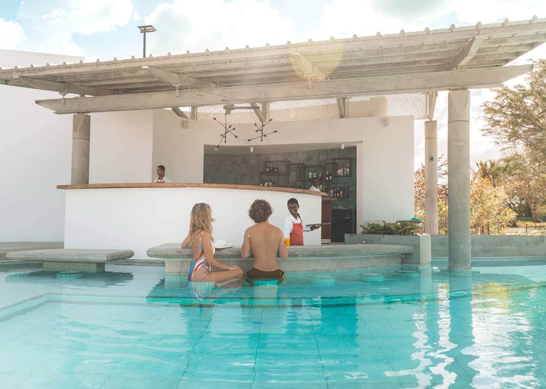 Best couples resort Mauritius pool bar