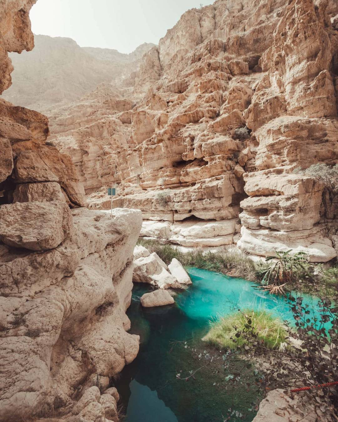 things to do oman wadi shab view