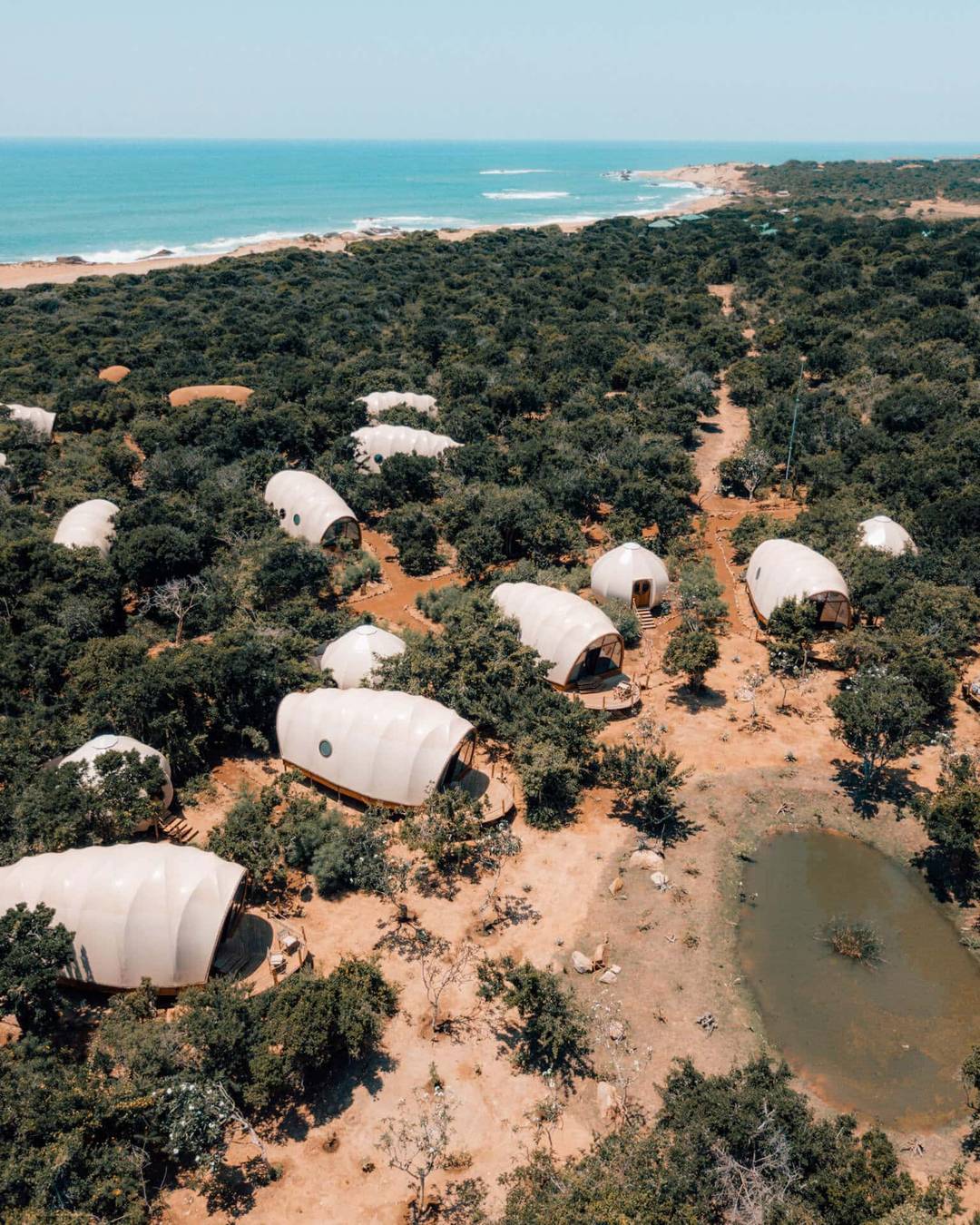 yala national park wild coast tented lodge drone