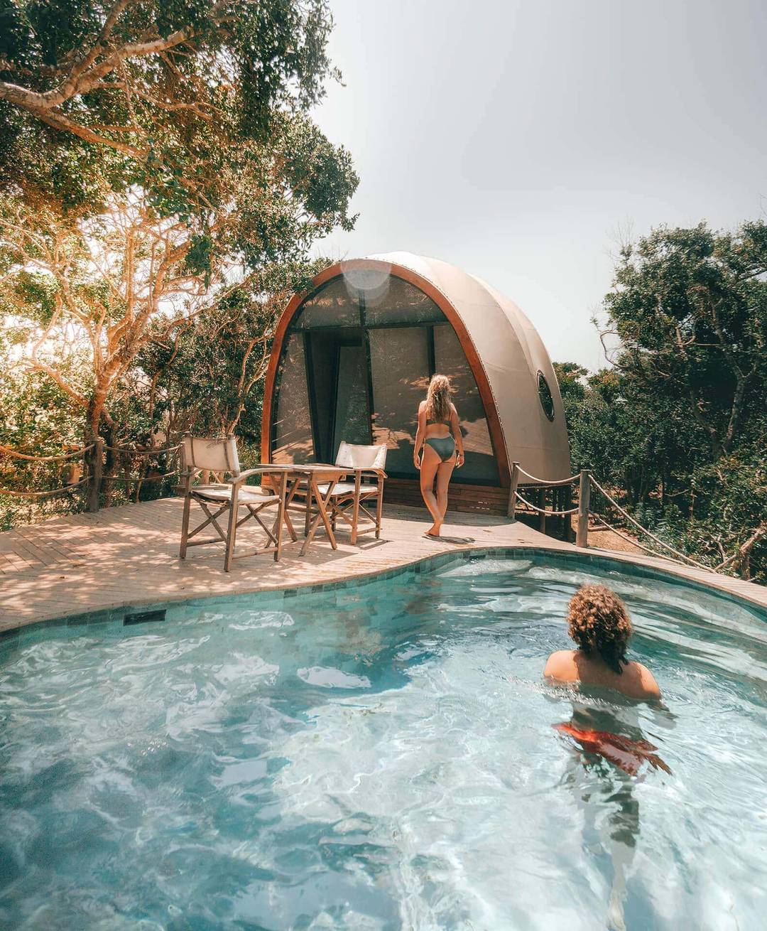 yala national park wild coast tented lodge pool couple