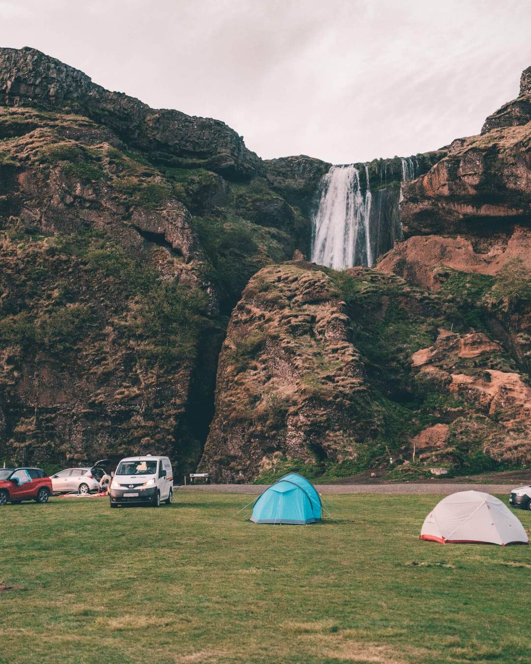 camping iceland car tent