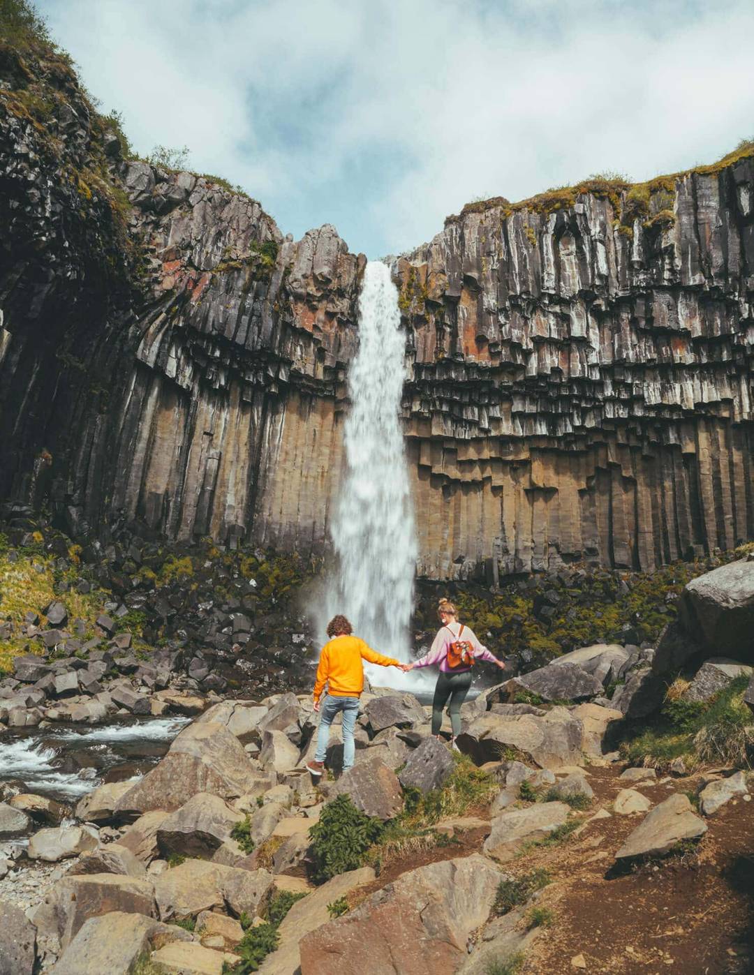 waterfalls iceland Svartifoss national park
