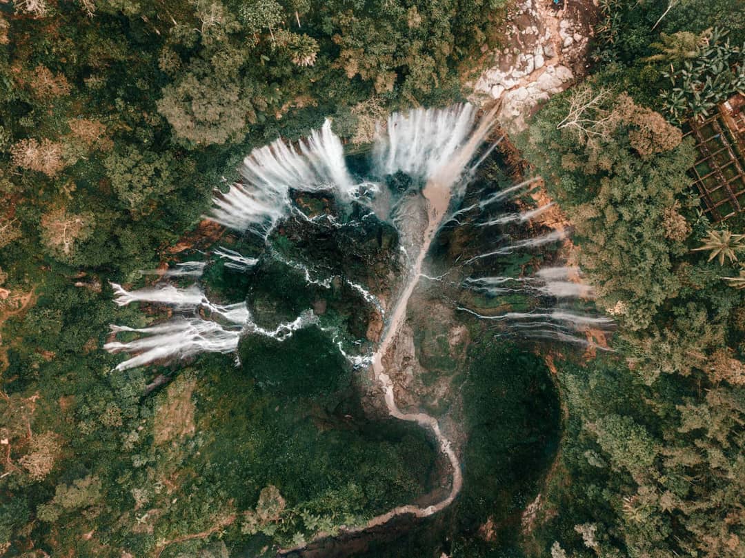 tumpak sewu best waterfall indonesia java above