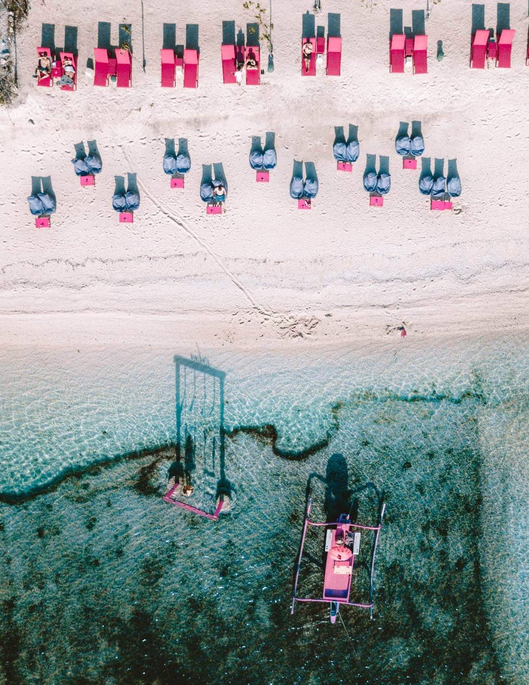 things to do gili air pinkcoco beach