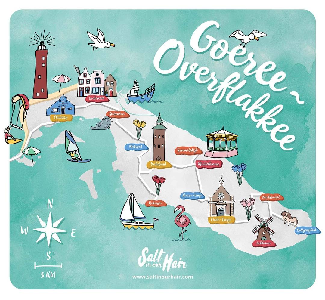tulips netherlands map goeree overflakkee