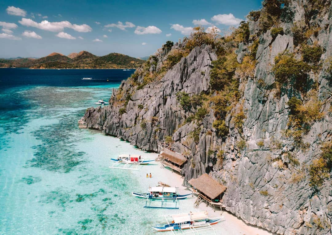 dingen om te doen coron filipijnen banol beach drone