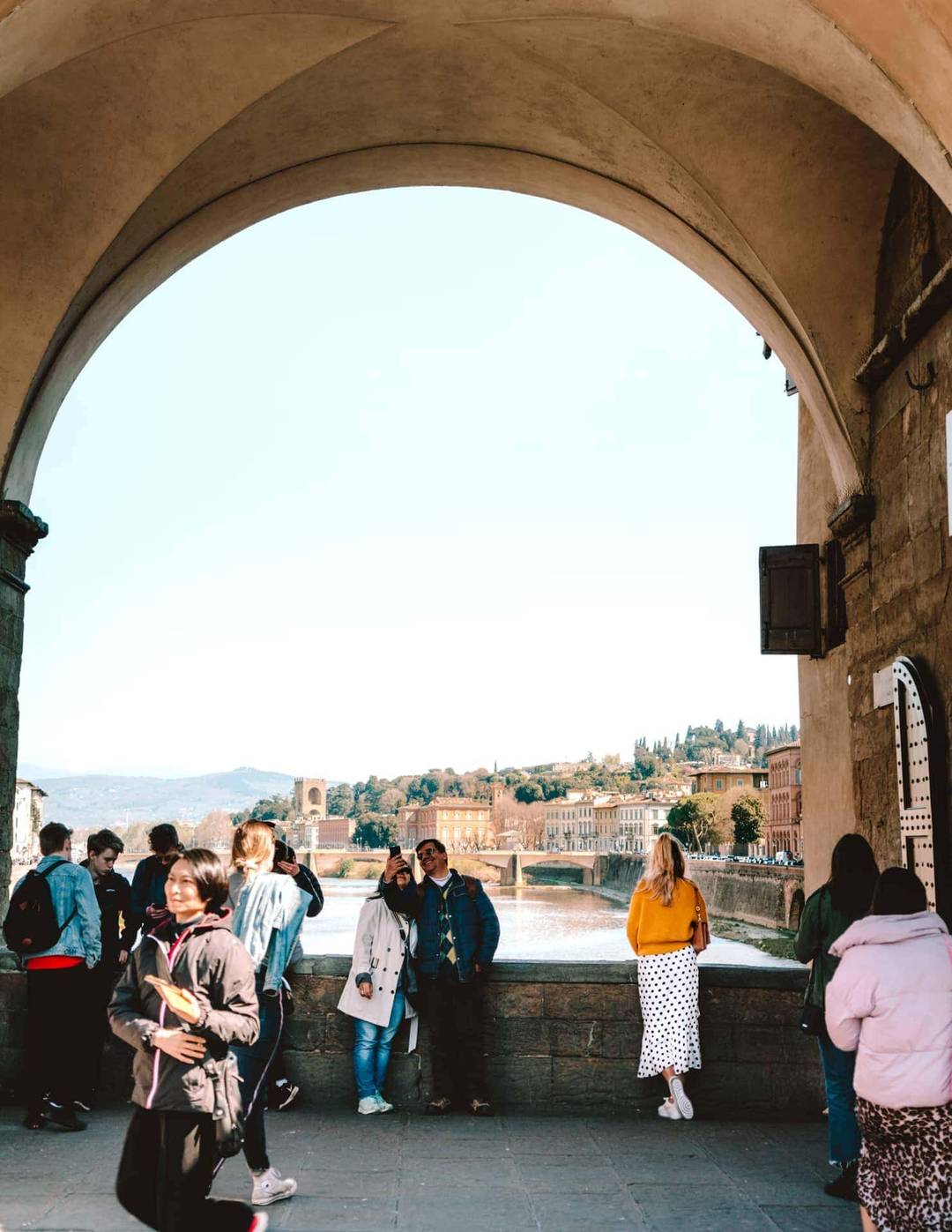 Uitzicht op de Ponte Vecchio