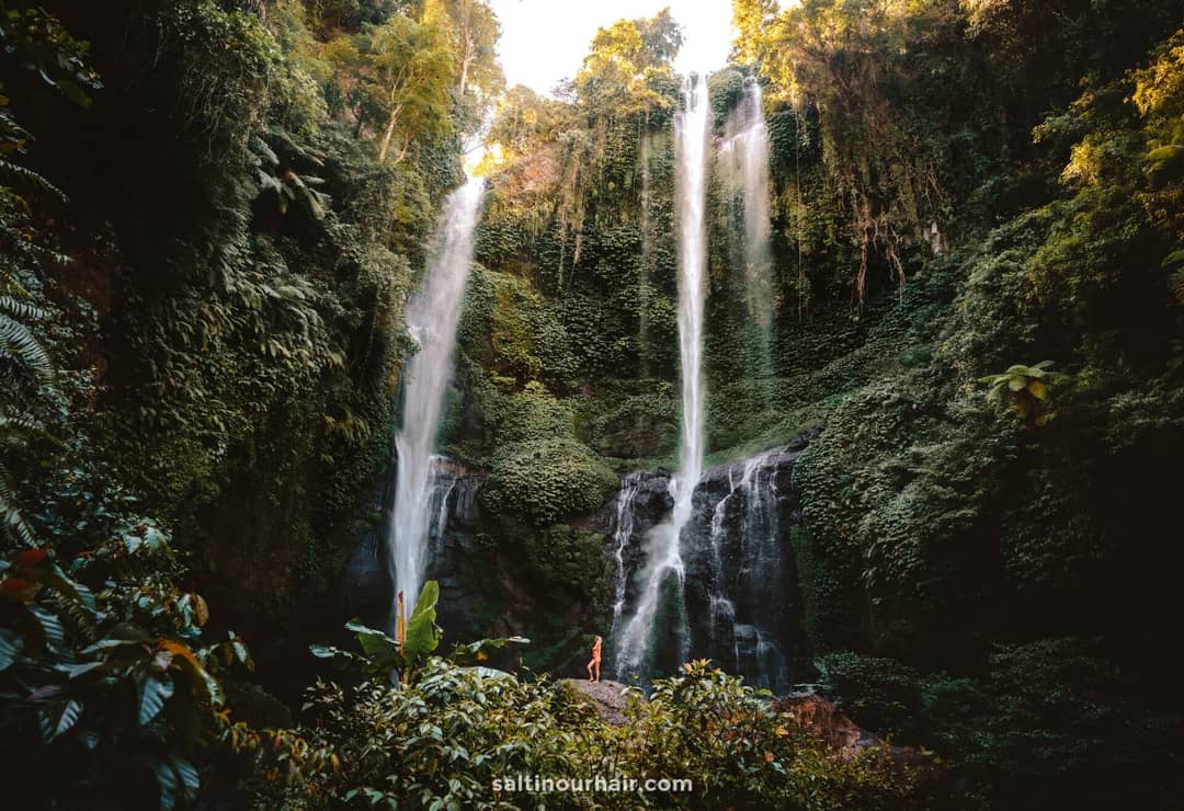 beautiful waterfall route bali sekumpul