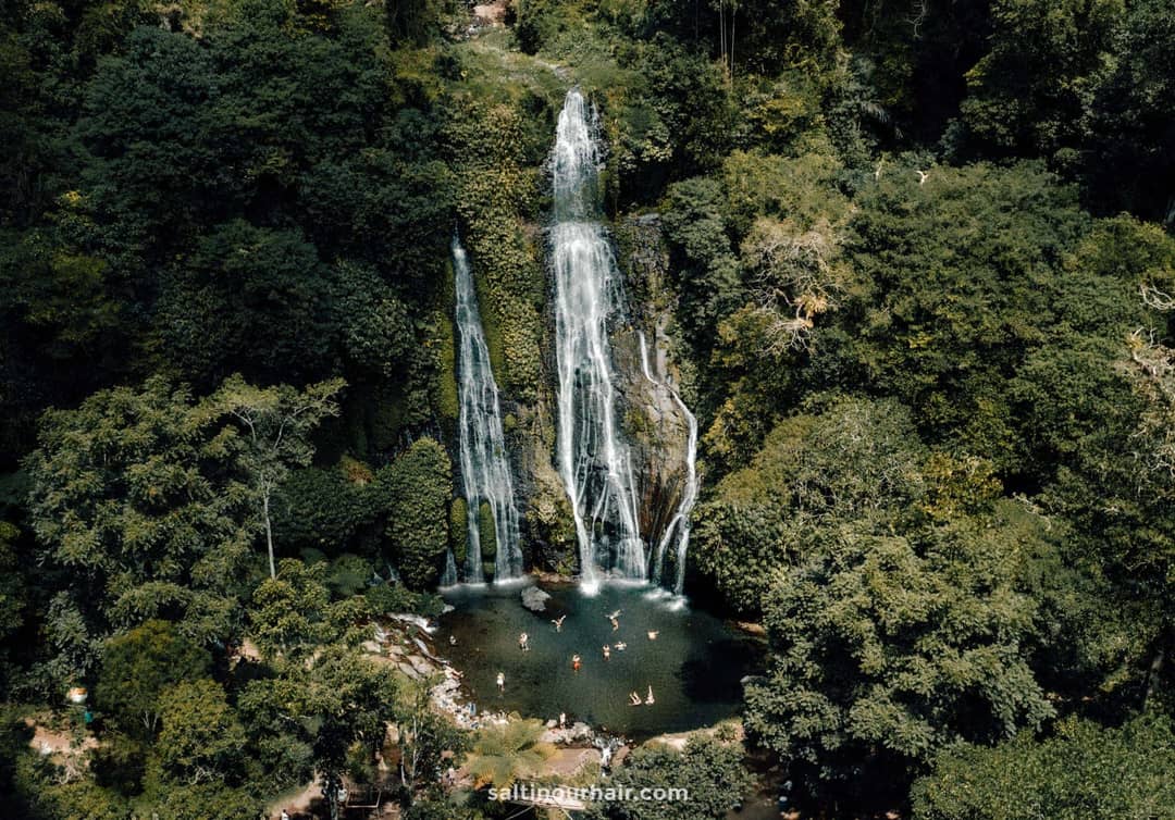 waterfall route bali Banyumala