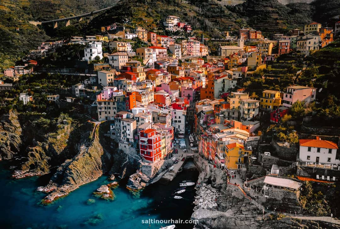 unesco Cinque Terre italy drone
