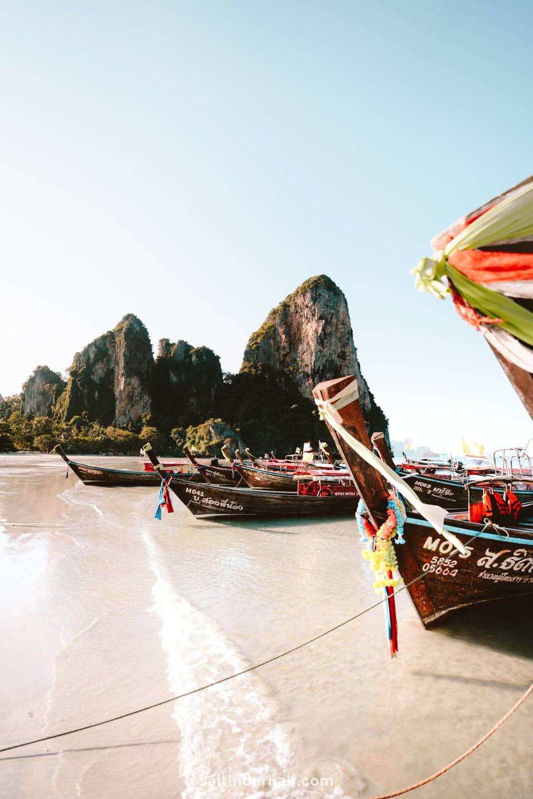2 week thailand itinerary krabi Railay Beach