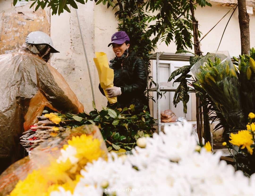 flower market hanoi