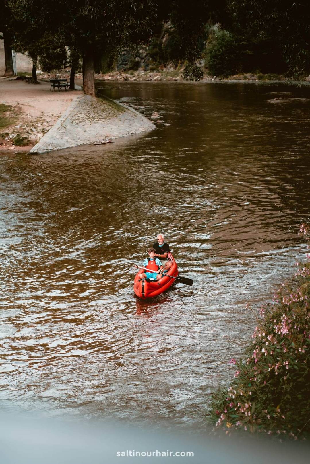 Kajak rivier de Moldau