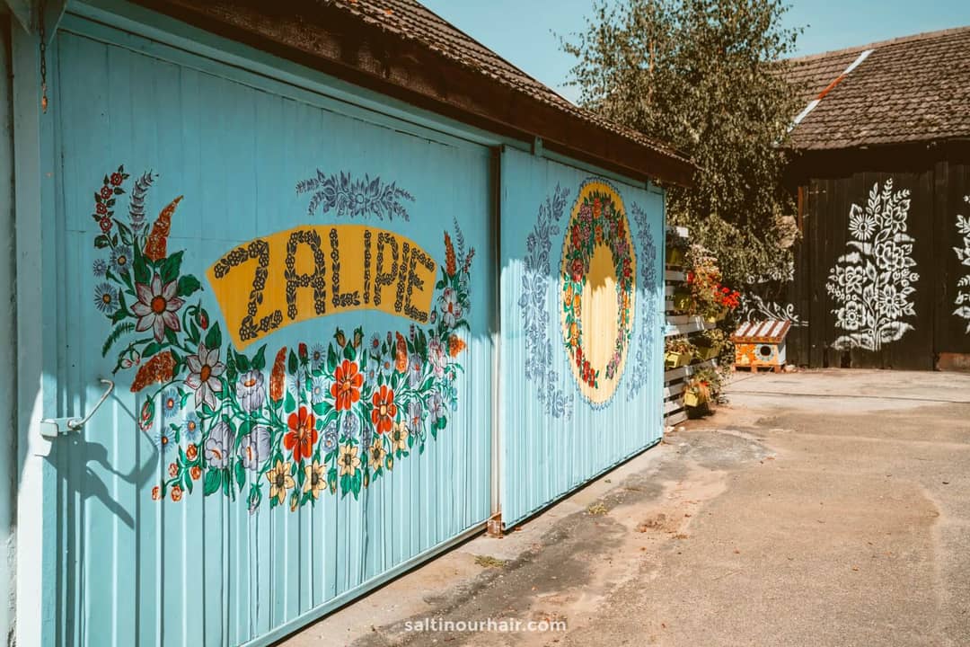beautiful painted houses zalipie poland