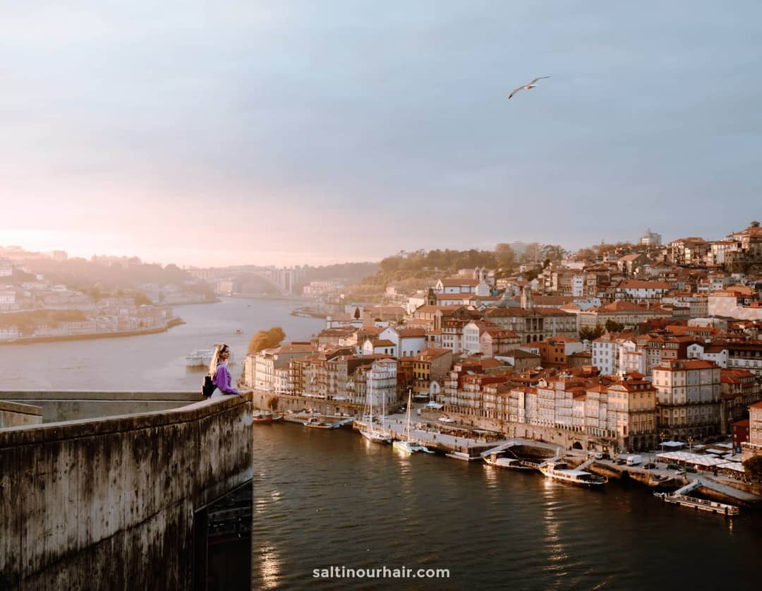 porto portugal city trip sunset viewpoint
