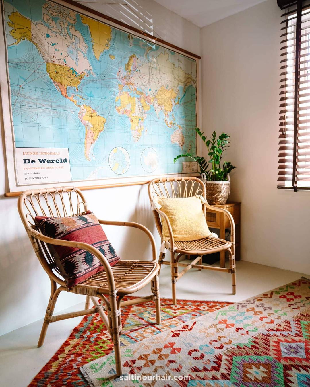 Travel Home Decor vintage world map