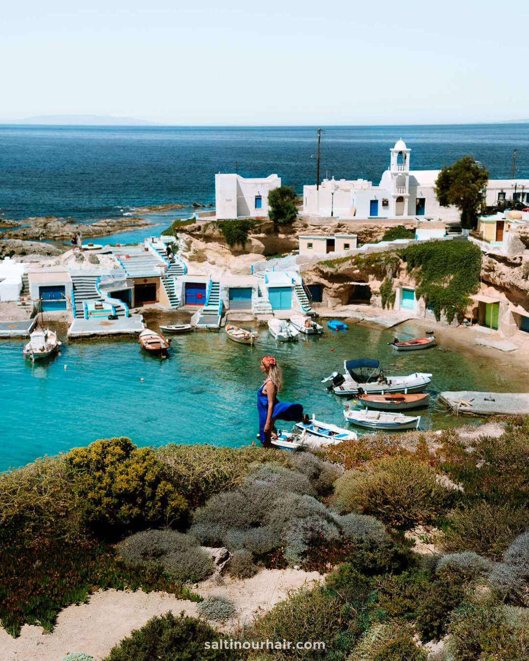 milos greece Mandrakia Point