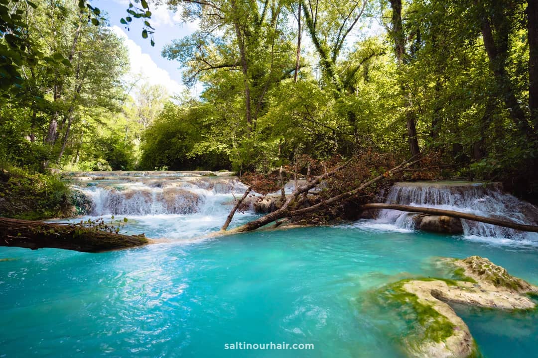 Elsa Trail waterfall tuscany italy