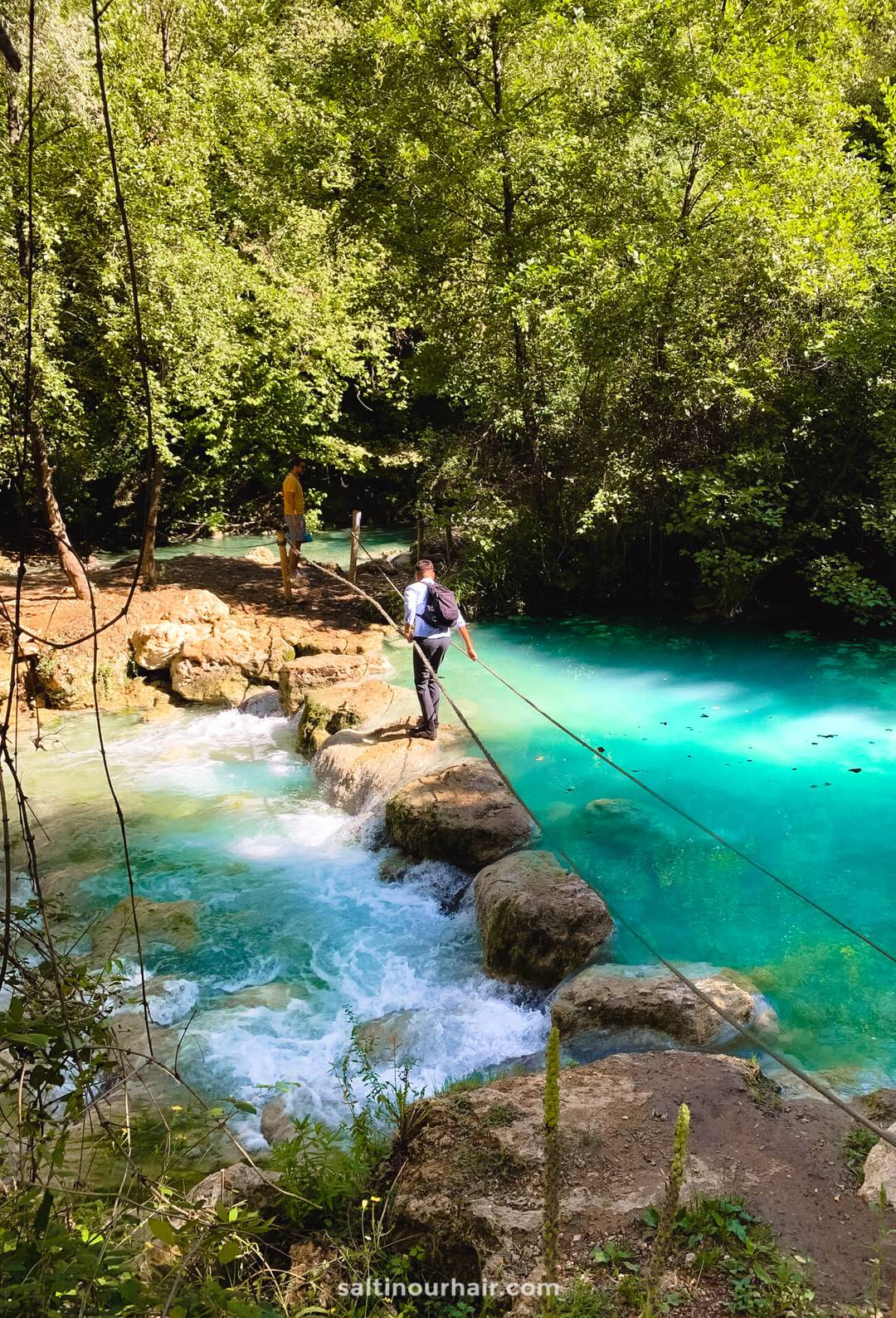 Elsa Trail waterfall tuscany italy