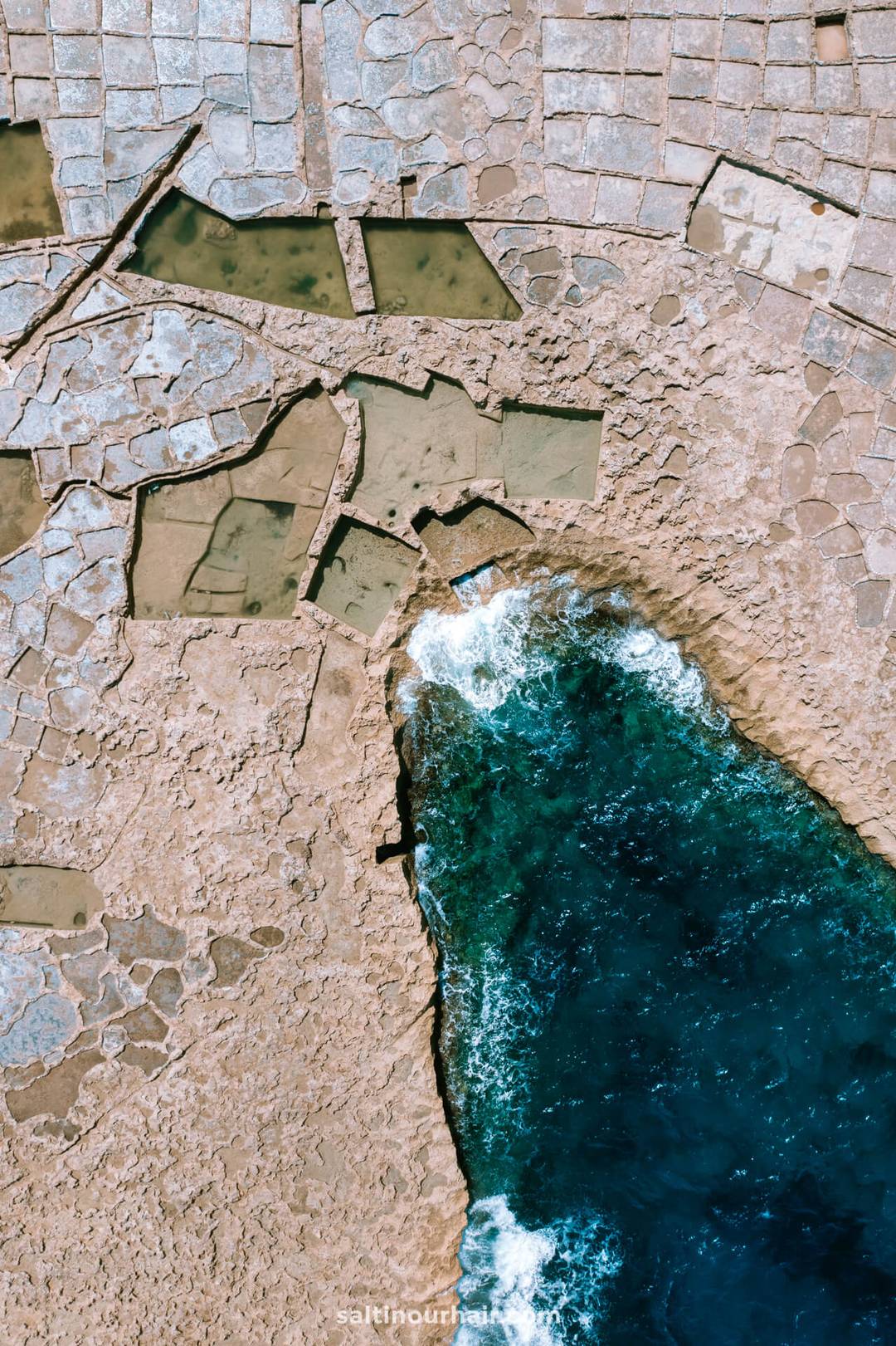 salt pans gozo drone