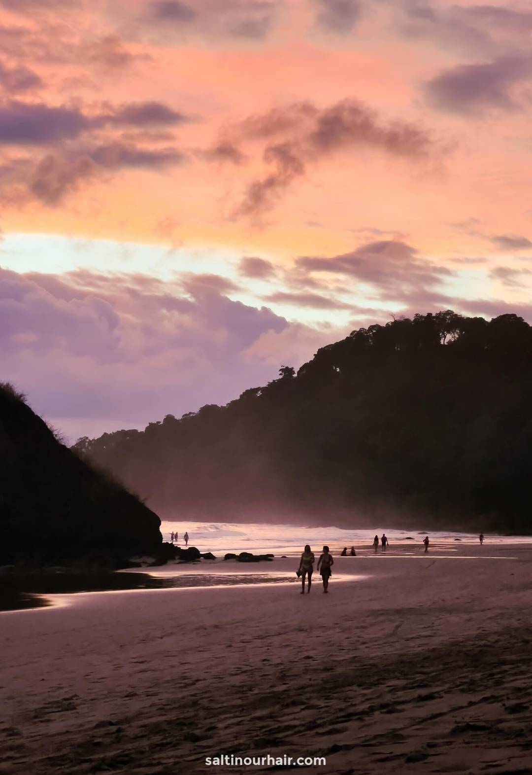 costa rica strand zonsondergang