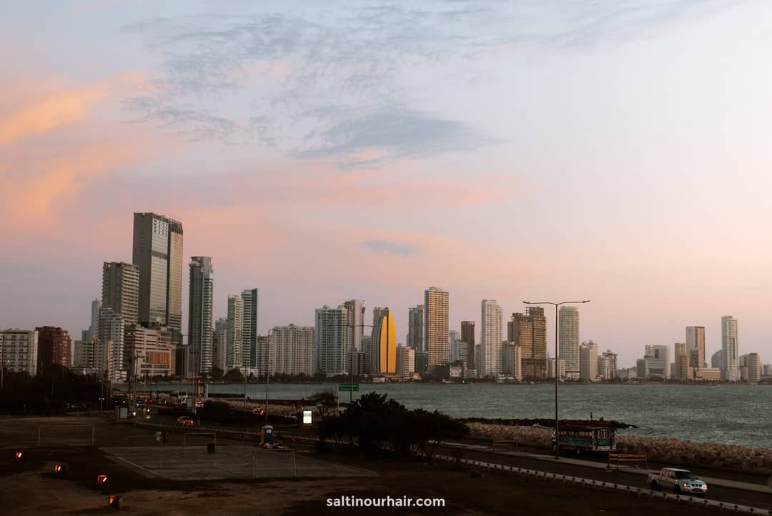 zonsondergang muur cartagena