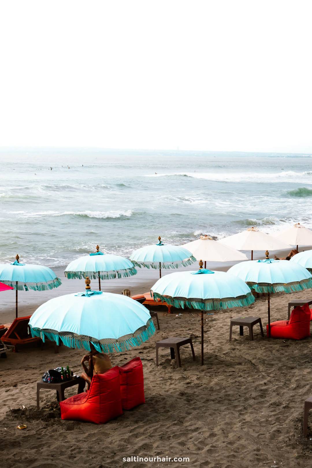 relax on the beach in canggu bali