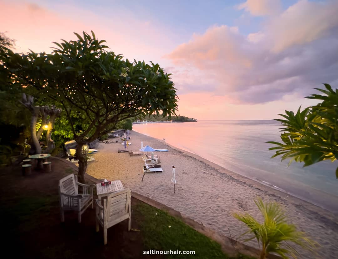 amed bali watching sunset