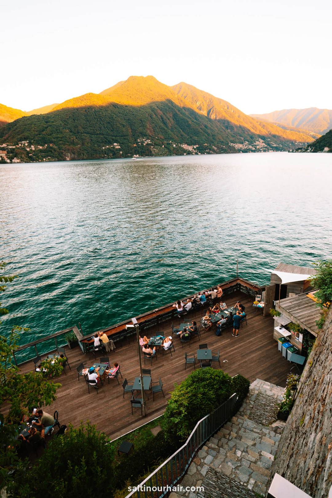 things to do lake como swim