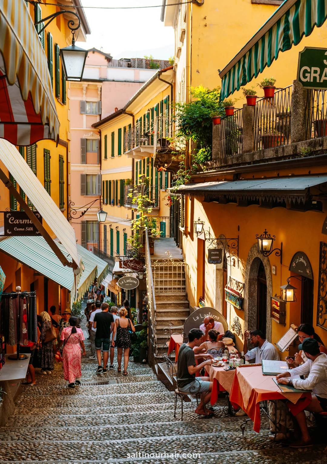 street bellagio lake como italy