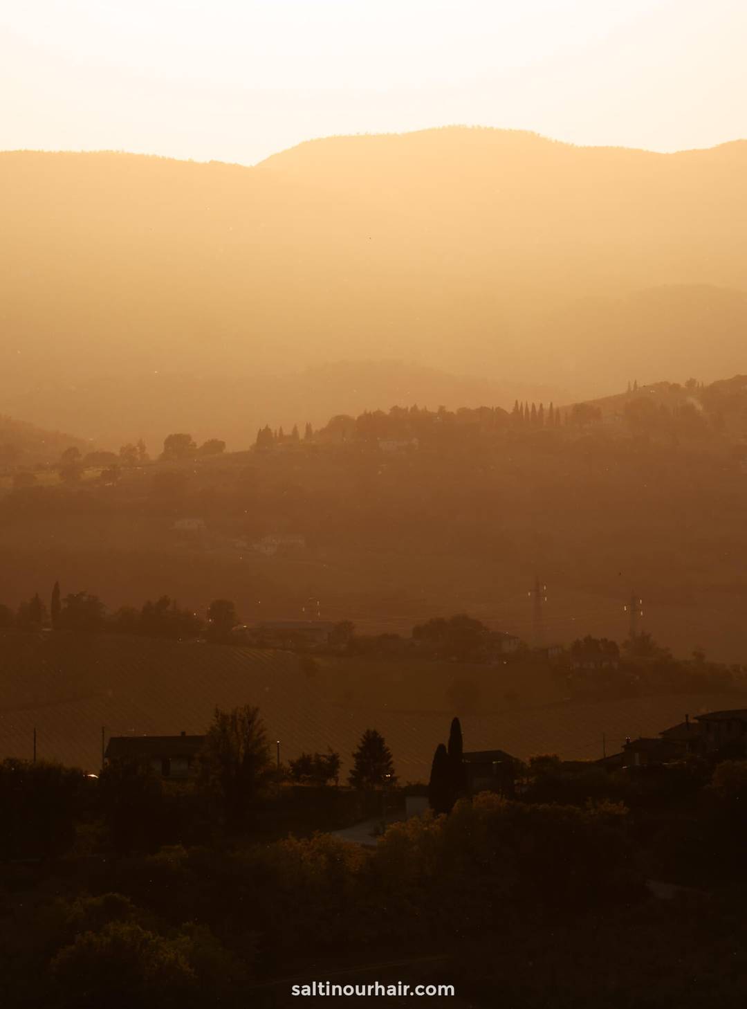sunset perugia italy