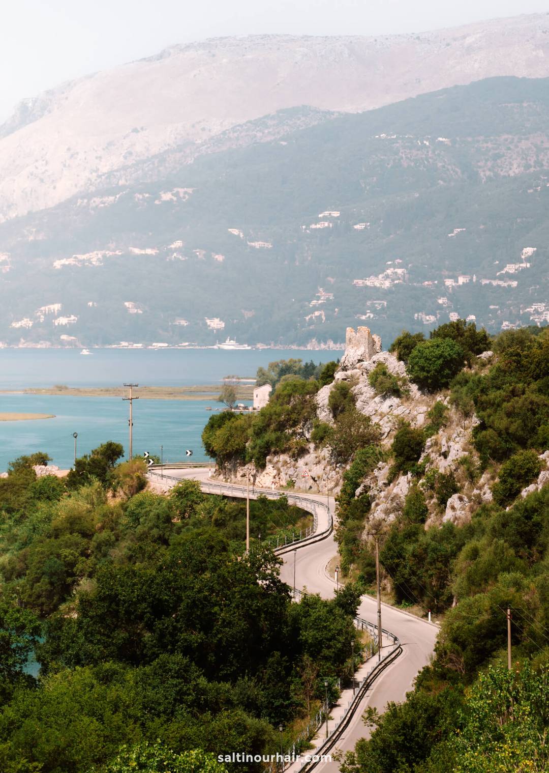 road to ksamil albania