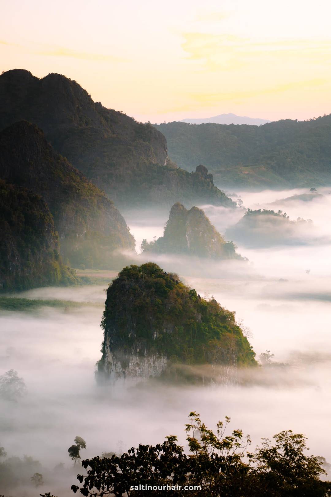 viewpoints in Chiang Rai limestone thailand