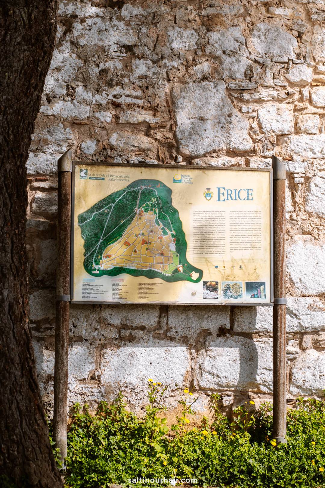 map Erice Day trip Sicily