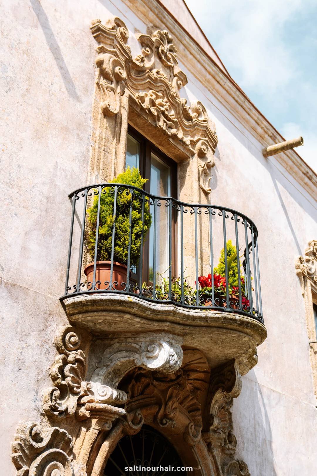 erice sicily italy window