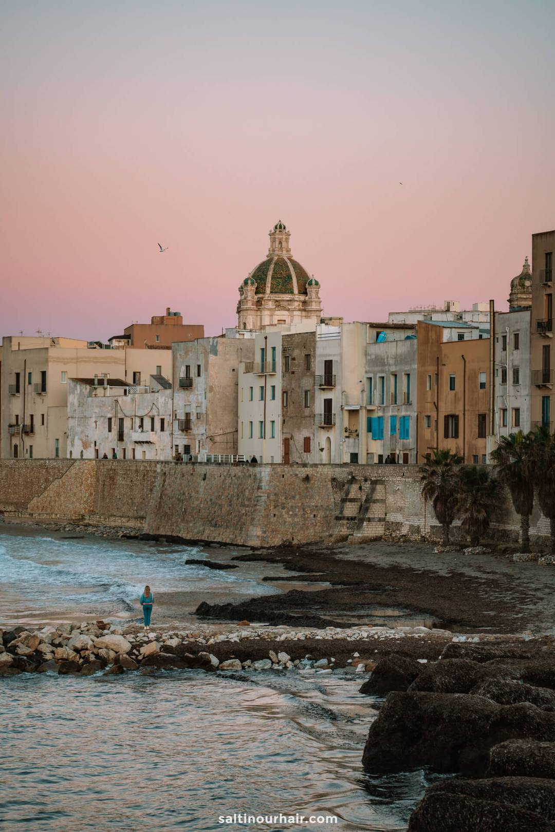 car rental sicily Trapani sunset