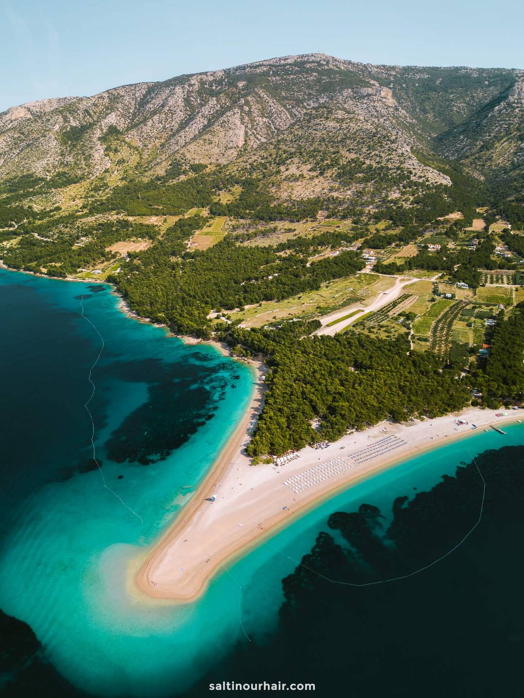 brac island from split croatia Zlatni Rat