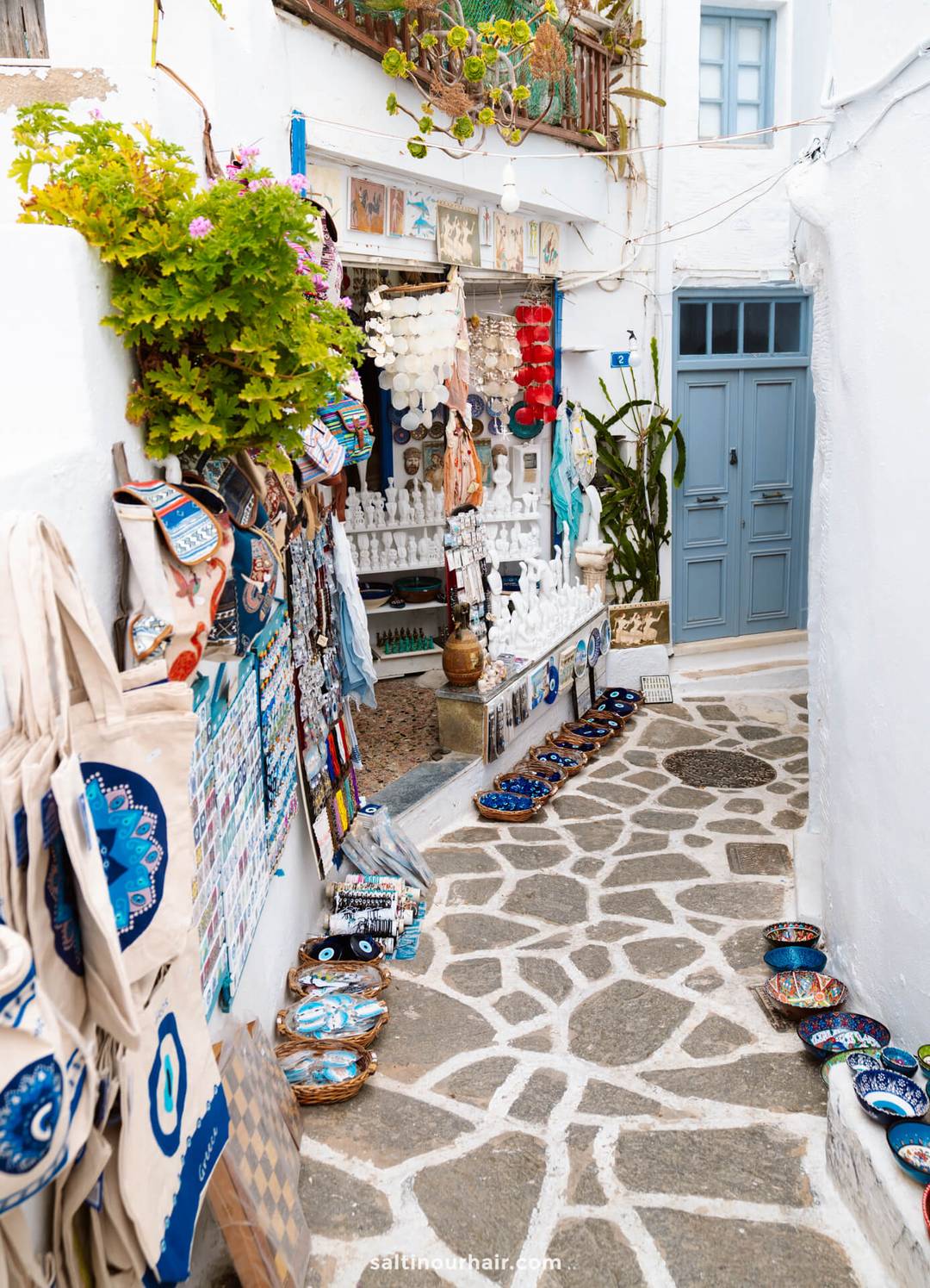 parikia paros griekenland winkel