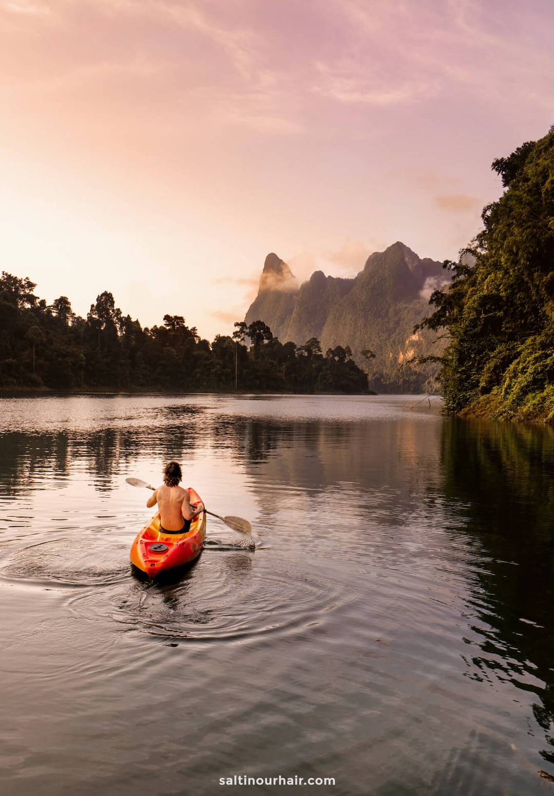 7-daagse reisroute thailand khao sok national park kajakken