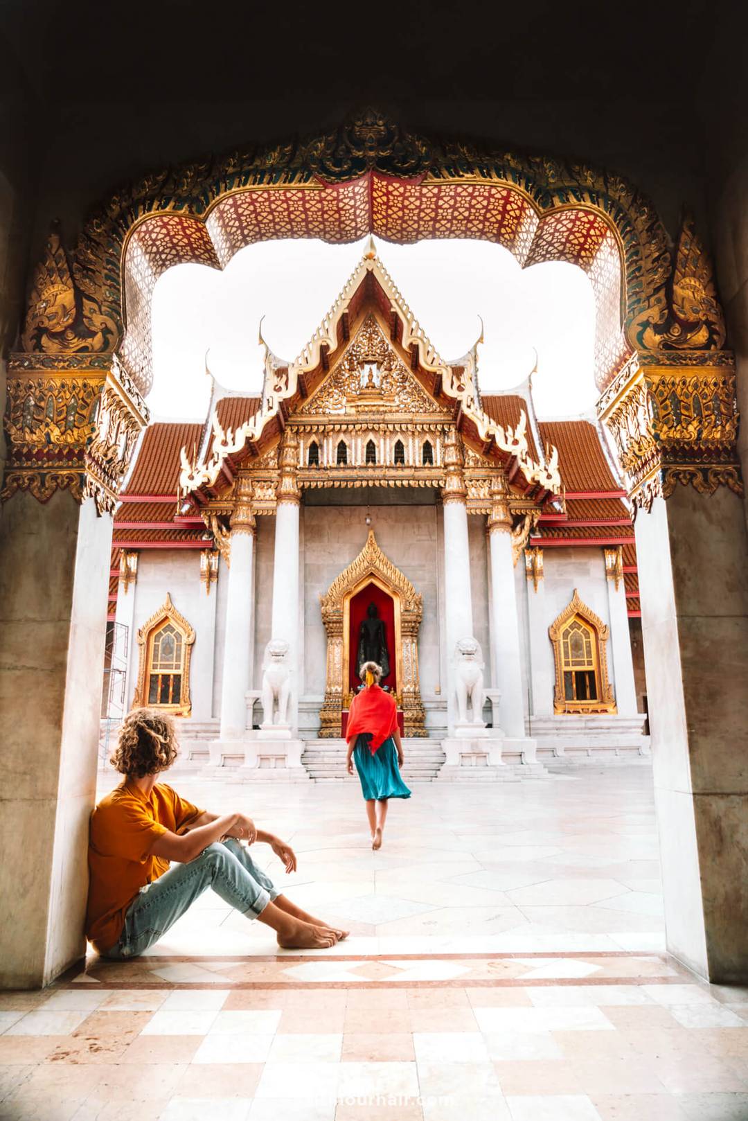 7-daagse reisroute thailand bangkok wat benchamabophit