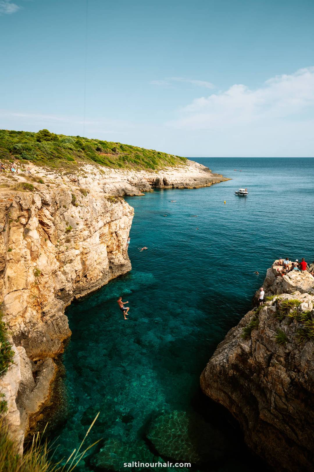 istria croatia kamenjak national park cliff jump