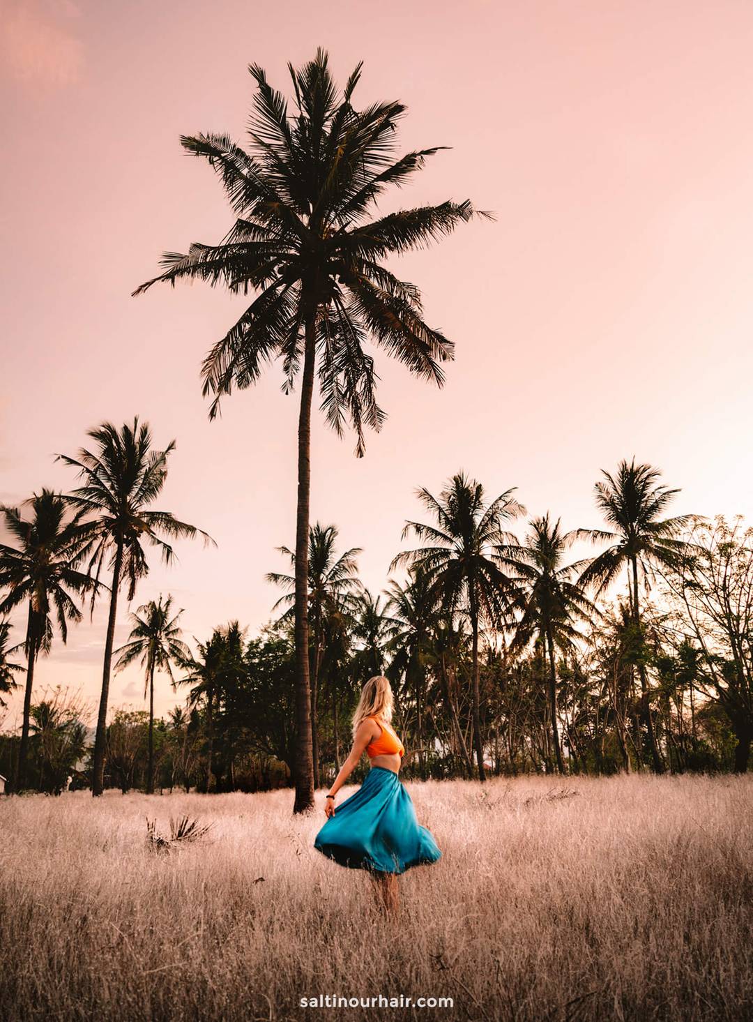 sunset gili air bali