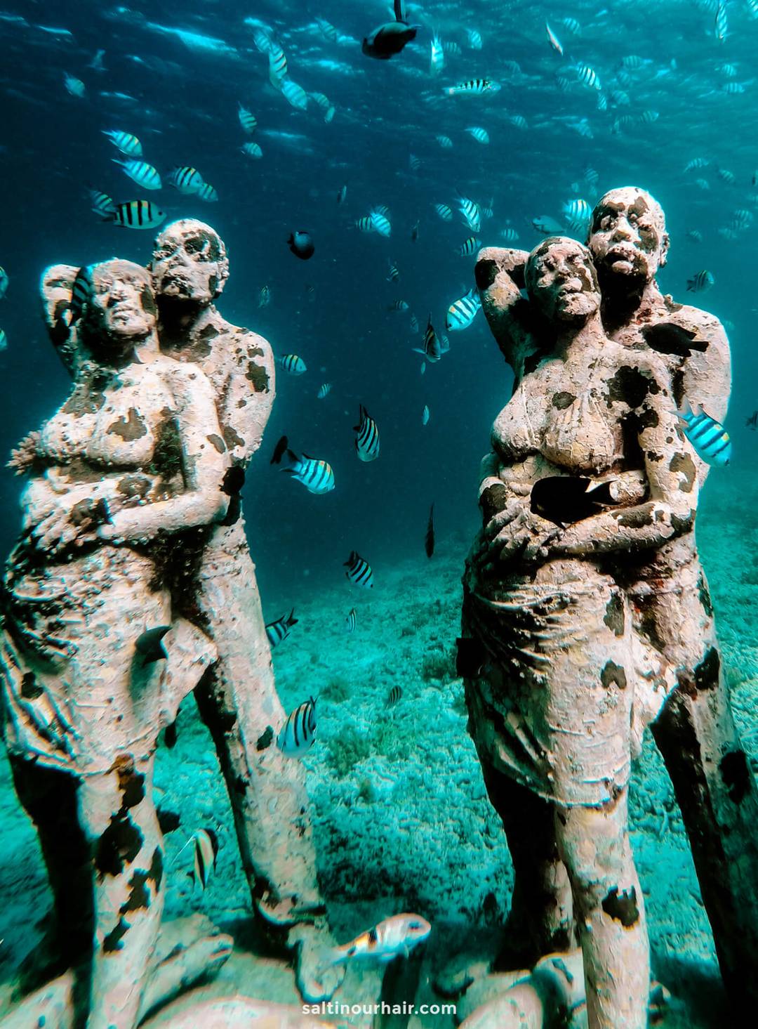 bali gili islands underwater sculptures