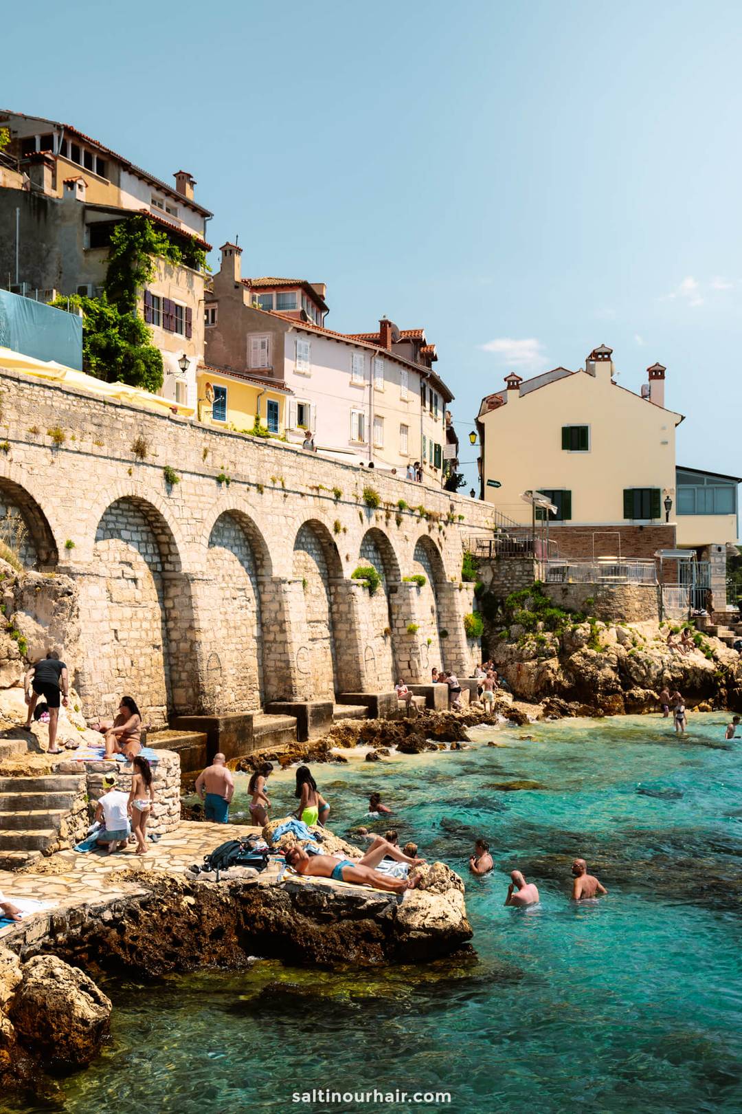 Things to do in istria visit Rovinj Beach