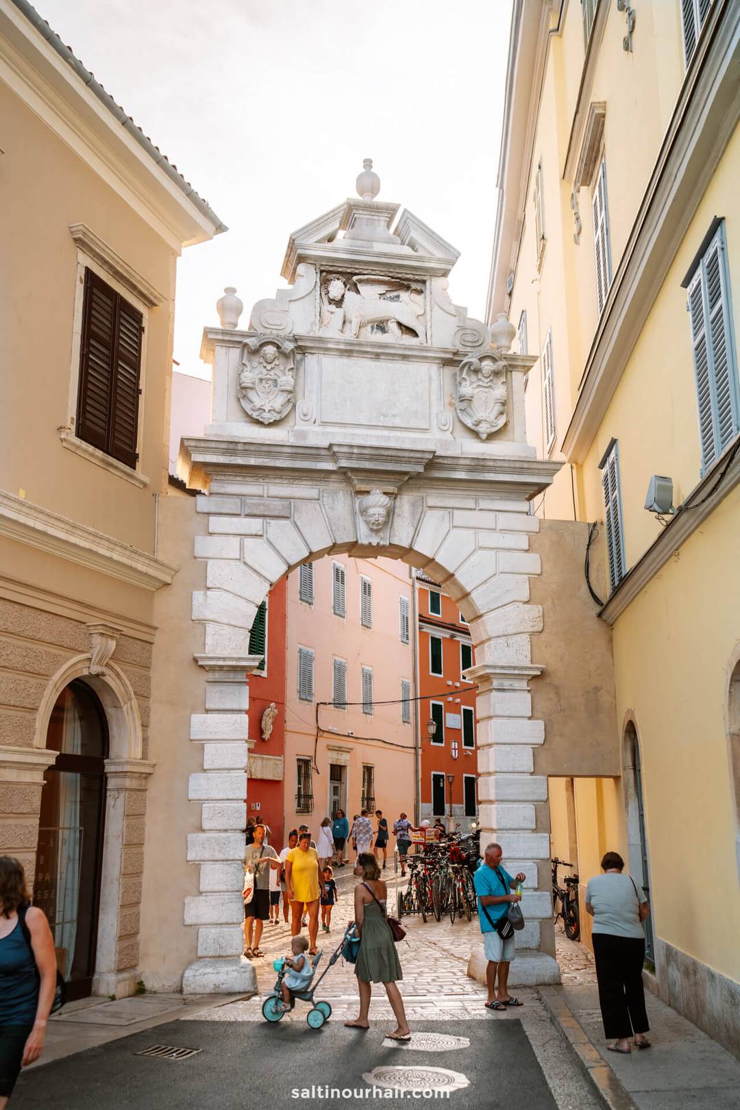 gate Rovinj old town croatia