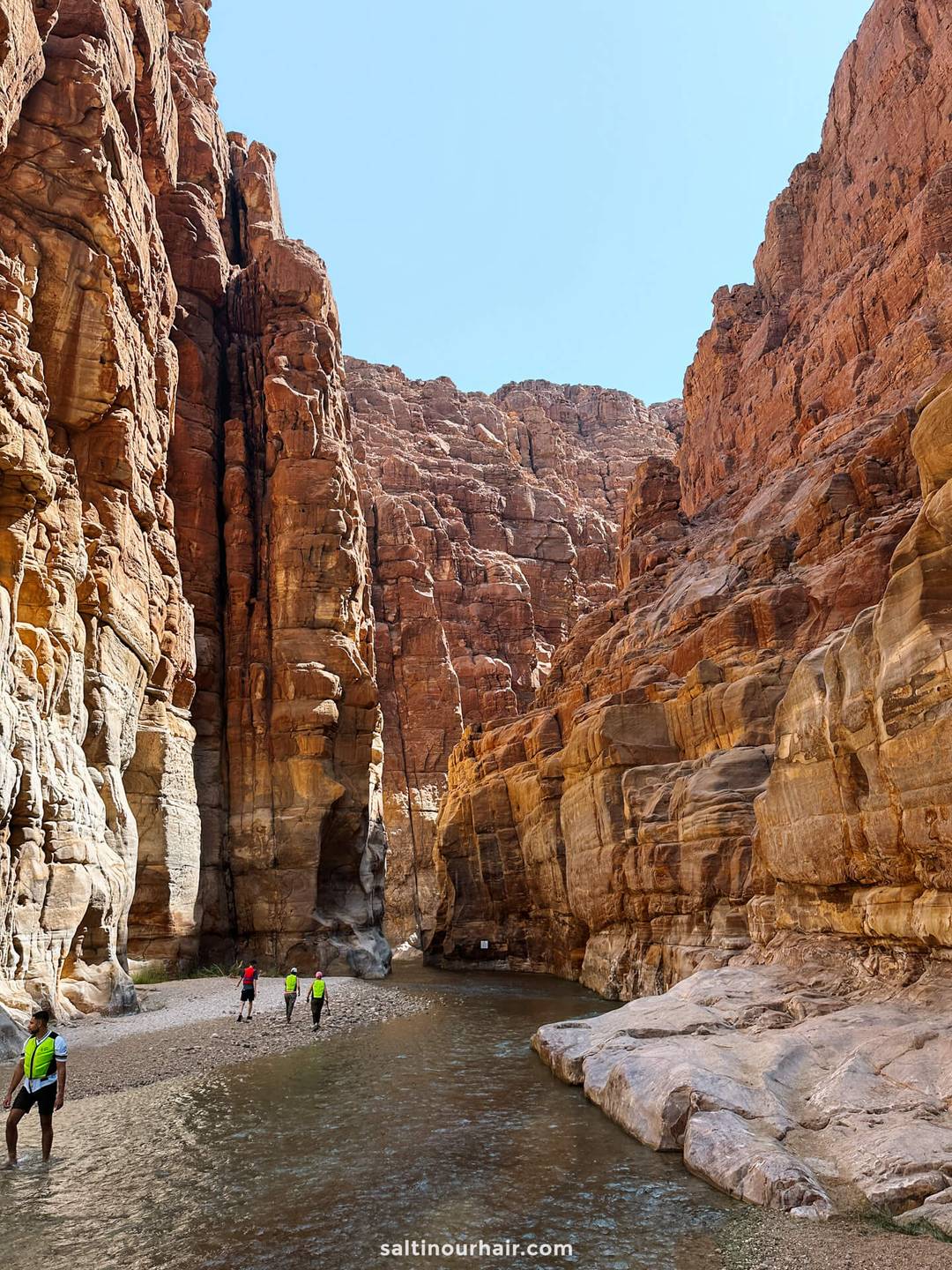 Siq Trail in Wadi Mujib Jordan